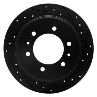 R1 Concepts® - eLINE™ Drilled and Slotted 1-Piece Rear Passenger Side Brake Rotor