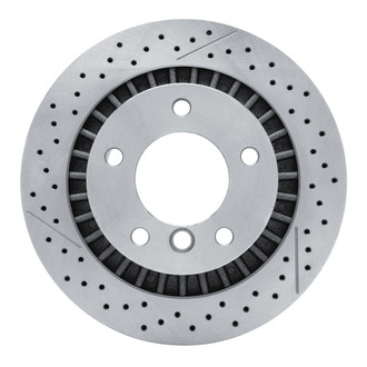 R1 Concepts® - Drilled and Slotted 1-Piece Rear Brake Rotor