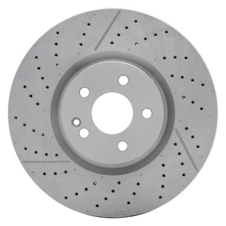 R1 Concepts® - Drilled and Slotted 1-Piece Front Brake Rotor