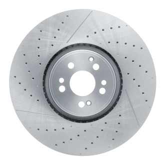 R1 Concepts® - Drilled and Slotted 1-Piece Front Brake Rotor