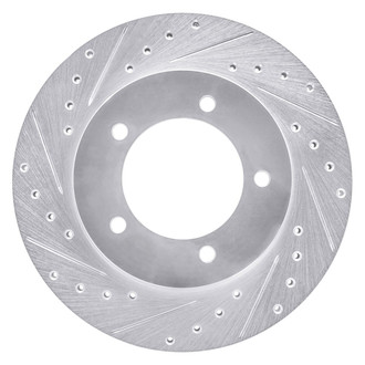 R1 Concepts® - eLINE™ Drilled and Slotted 1-Piece Front Driver Side Brake Rotor