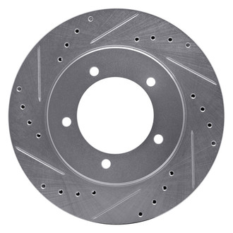 R1 Concepts® - eLINE™ Drilled and Slotted 1-Piece Front Driver Side Brake Rotor