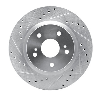 R1 Concepts® - eLINE™ Drilled and Slotted 1-Piece Front Driver Side Brake Rotor