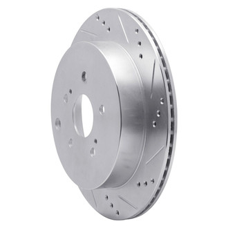 R1 Concepts® - eLINE™ Drilled and Slotted 1-Piece Rear Passenger Side Brake Rotor