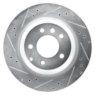 R1 Concepts® - eLINE™ Drilled and Slotted 1-Piece Rear Driver Side Brake Rotor