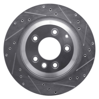 R1 Concepts® - eLINE™ Drilled and Slotted 1-Piece Rear Passenger Side Brake Rotor
