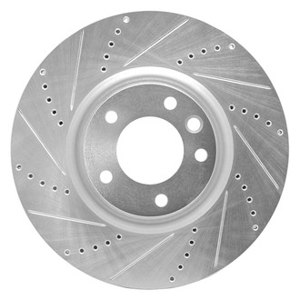 R1 Concepts® - eLINE™ Drilled and Slotted 1-Piece Front Driver Side Brake Rotor