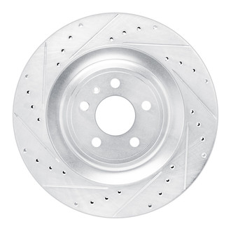 R1 Concepts® - eLINE™ Drilled and Slotted 1-Piece Rear Driver Side Brake Rotor