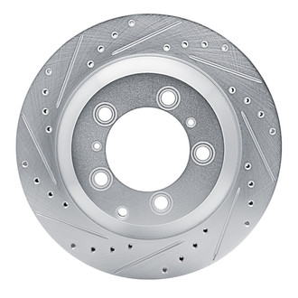 R1 Concepts® - eLINE™ Drilled and Slotted 1-Piece Rear Driver Side Brake Rotor