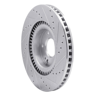 R1 Concepts® - eLINE™ Drilled and Slotted 1-Piece Front Driver Side Brake Rotor