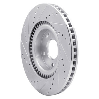 R1 Concepts® - eLINE™ Drilled and Slotted 1-Piece Front Passenger Side Brake Rotor