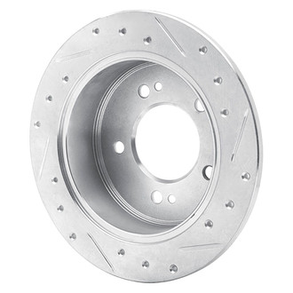 R1 Concepts® - eLINE™ Drilled and Slotted 1-Piece Rear Driver Side Brake Rotor