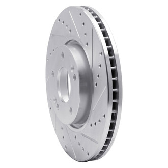 R1 Concepts® - eLINE™ Drilled and Slotted 1-Piece Front Passenger Side Brake Rotor