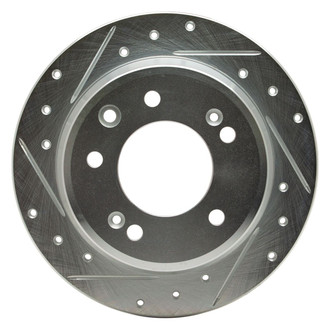 R1 Concepts® - eLINE™ Drilled and Slotted 1-Piece Rear Driver Side Brake Rotor