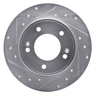 R1 Concepts® - eLINE™ Drilled and Slotted 1-Piece Rear Driver Side Brake Rotor