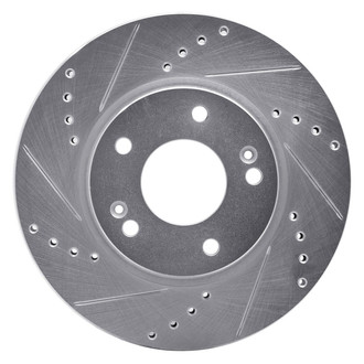 R1 Concepts® - eLINE™ Drilled and Slotted 1-Piece Front Driver Side Brake Rotor