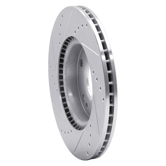 R1 Concepts® - eLINE™ Drilled and Slotted 1-Piece Front Passenger Side Brake Rotor