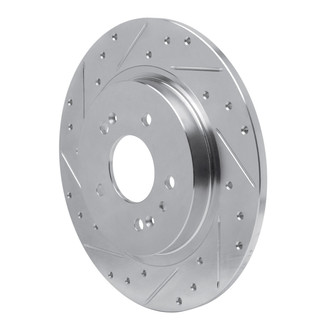 R1 Concepts® - eLINE™ Drilled and Slotted 1-Piece Rear Driver Side Brake Rotor