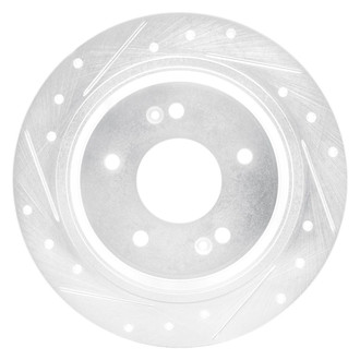 R1 Concepts® - eLINE™ Drilled and Slotted 1-Piece Rear Driver Side Brake Rotor