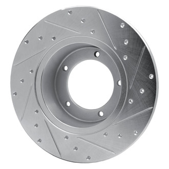 R1 Concepts® - eLINE™ Drilled and Slotted 1-Piece Front Driver Side Brake Rotor