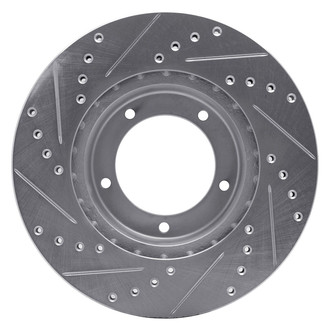 R1 Concepts® - eLINE™ Drilled and Slotted 1-Piece Front Passenger Side Brake Rotor