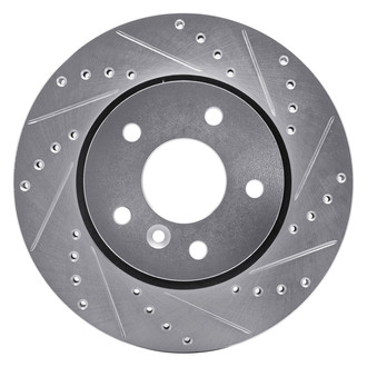 R1 Concepts® - eLINE™ Drilled and Slotted 1-Piece Front Passenger Side Brake Rotor