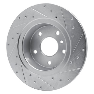 R1 Concepts® - eLINE™ Drilled and Slotted 1-Piece Rear Driver Side Brake Rotor