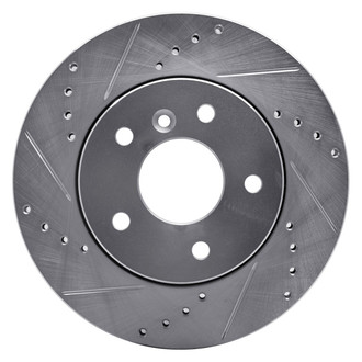 R1 Concepts® - eLINE™ Drilled and Slotted 1-Piece Front Driver Side Brake Rotor