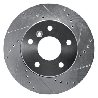 R1 Concepts® - eLINE™ Drilled and Slotted 1-Piece Front Passenger Side Brake Rotor