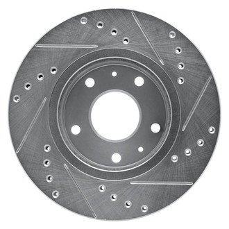 R1 Concepts® - eLINE™ Drilled and Slotted 1-Piece Front Driver Side Brake Rotor