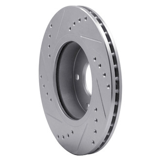 R1 Concepts® - eLINE™ Drilled and Slotted 1-Piece Front Passenger Side Brake Rotor