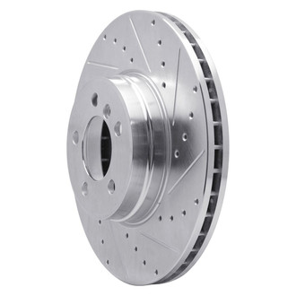R1 Concepts® - eLINE™ Drilled and Slotted 1-Piece Front Passenger Side Brake Rotor