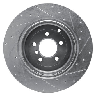 R1 Concepts® - eLINE™ Drilled and Slotted 1-Piece Rear Driver Side Brake Rotor