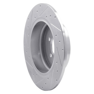 R1 Concepts® - eLINE™ Drilled and Slotted 1-Piece Rear Passenger Side Brake Rotor