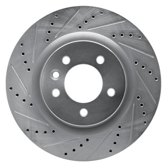 R1 Concepts® - eLINE™ Drilled and Slotted 1-Piece Front Driver Side Brake Rotor