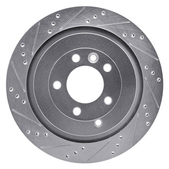 R1 Concepts® - eLINE™ Drilled and Slotted 1-Piece Rear Driver Side Brake Rotor