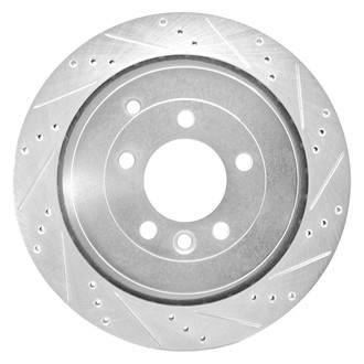 R1 Concepts® - eLINE™ Drilled and Slotted 1-Piece Rear Passenger Side Brake Rotor