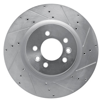 R1 Concepts® - eLINE™ Drilled and Slotted 1-Piece Front Passenger Side Brake Rotor