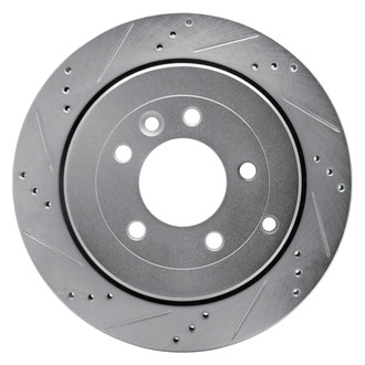 R1 Concepts® - eLINE™ Drilled and Slotted 1-Piece Rear Driver Side Brake Rotor