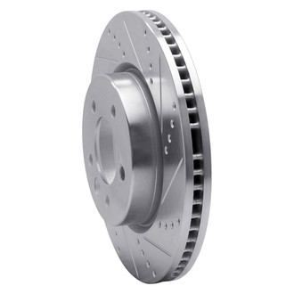 R1 Concepts® - eLINE™ Drilled and Slotted 1-Piece Front Passenger Side Brake Rotor