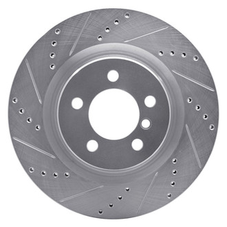 R1 Concepts® - eLINE™ Drilled and Slotted 1-Piece Front Driver Side Brake Rotor