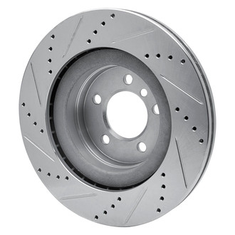 R1 Concepts® - eLINE™ Drilled and Slotted 1-Piece Front Passenger Side Brake Rotor