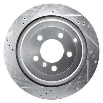 R1 Concepts® - eLINE™ Drilled and Slotted 1-Piece Rear Driver Side Brake Rotor