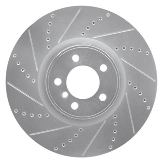 R1 Concepts® - eLINE™ Drilled and Slotted 1-Piece Front Driver Side Brake Rotor
