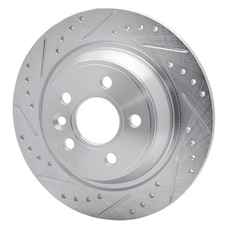 R1 Concepts® - eLINE™ Drilled and Slotted 1-Piece Rear Driver Side Brake Rotor