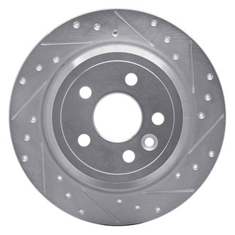 R1 Concepts® - eLINE™ Drilled and Slotted 1-Piece Rear Passenger Side Brake Rotor