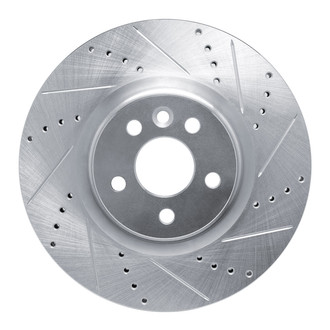R1 Concepts® - eLINE™ Drilled and Slotted 1-Piece Front Passenger Side Brake Rotor