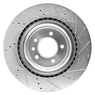 R1 Concepts® - eLINE™ Drilled and Slotted 1-Piece Rear Driver Side Brake Rotor