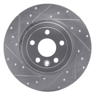 R1 Concepts® - eLINE™ Drilled and Slotted 1-Piece Rear Driver Side Brake Rotor