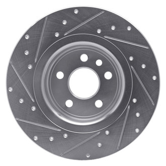 R1 Concepts® - eLINE™ Drilled and Slotted 1-Piece Rear Passenger Side Brake Rotor